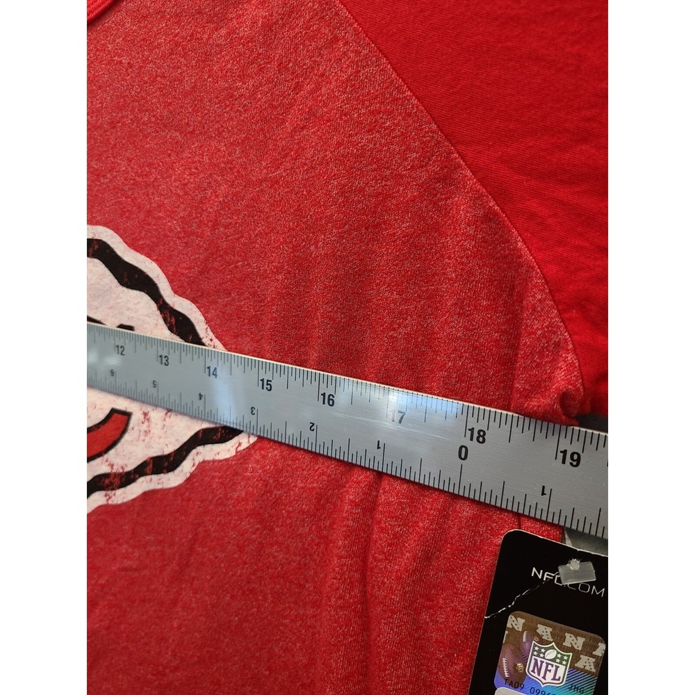 Majestic Threads Patrick Mahomes Womens 3/4 Sleeve Red Tshirt XL NWT - Picture 6 of 7